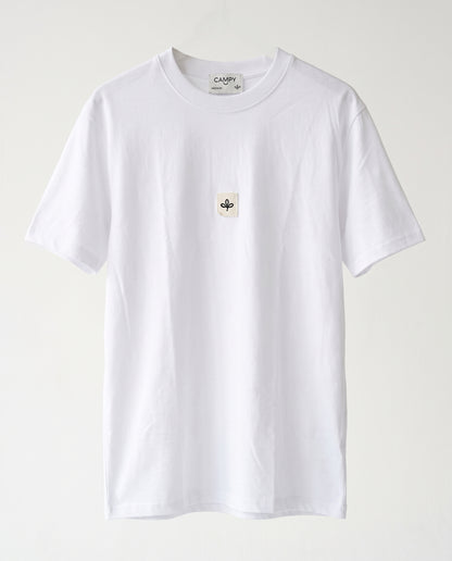 T-shirt- Oversize Patch Logo White