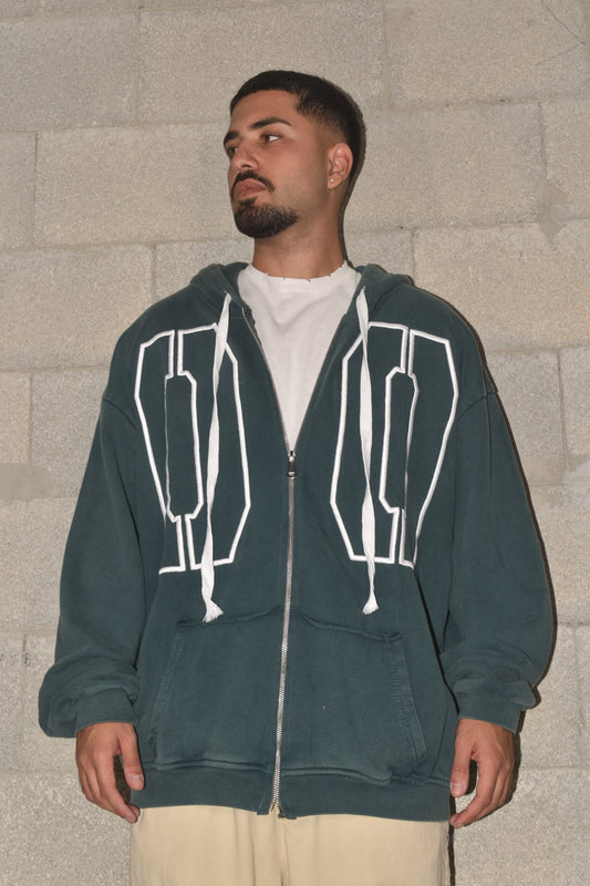 Oversized jacket 00 GREEN