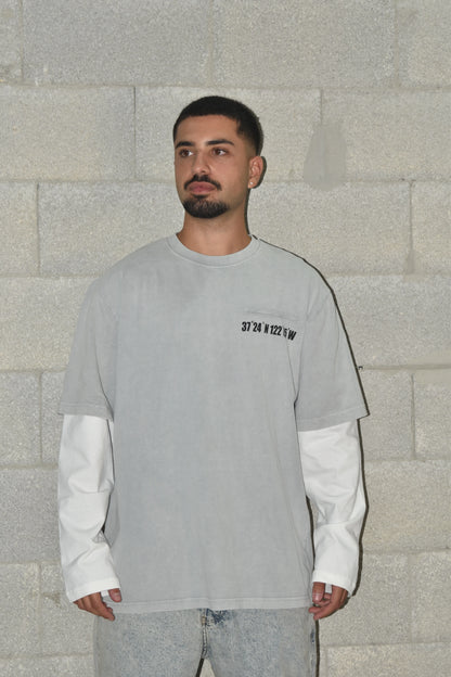 Shirt oversize 3724N gray