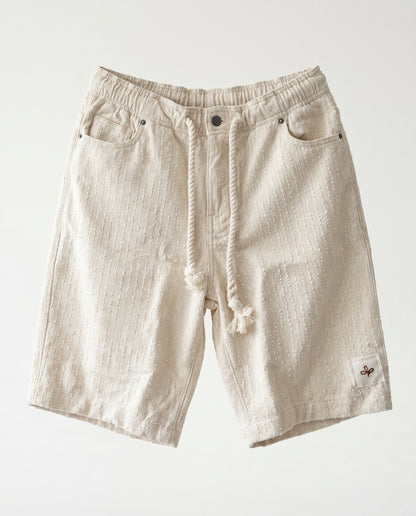 Short - Jeans Plusim Beige lines