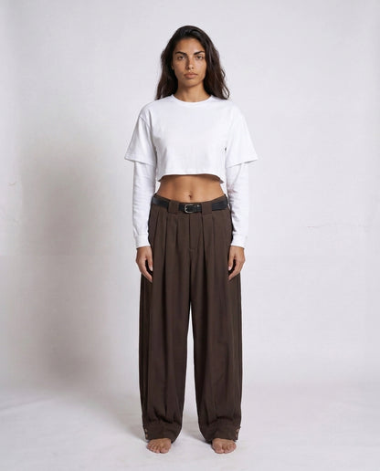 PANTS- Belt Shani BROWN