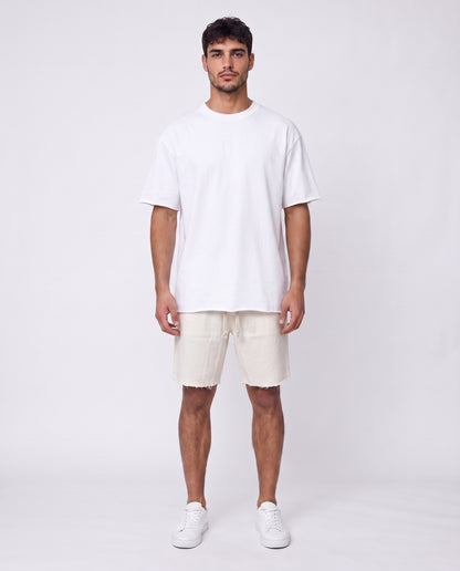 Short - Jeans Fog White