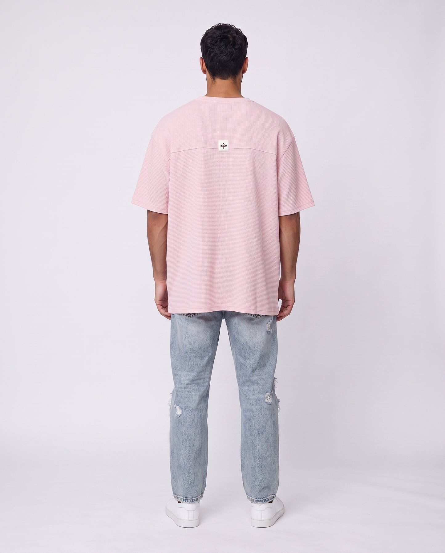 T-shirt Nicole Open Patck Back PINK