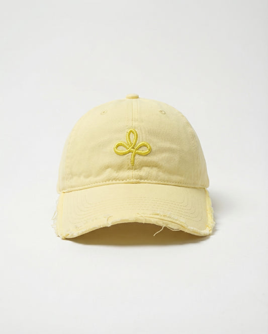Vintage Cap 26 - yellow LACE