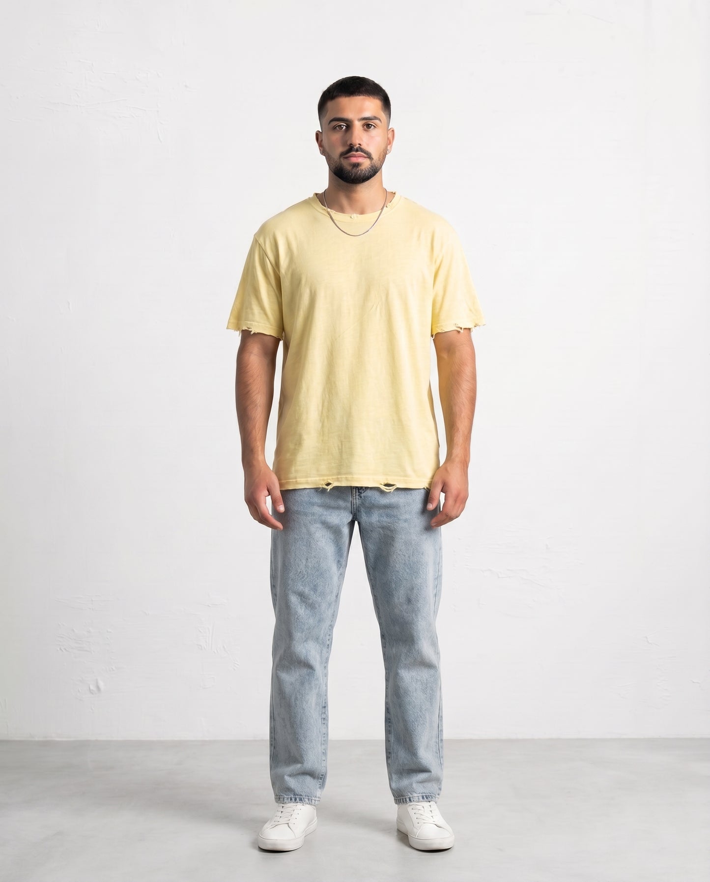 T-shirt Liam's linen rips Yellow