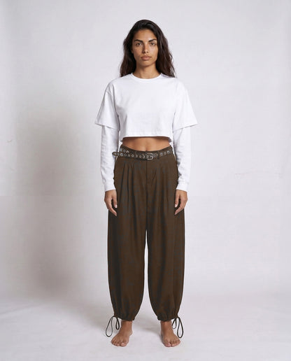 PANTS- Lace Roni BROWN