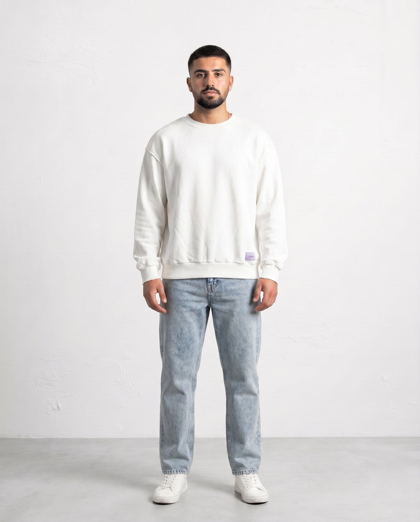 Hoddie overlock white