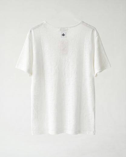 T-shirt - OR Linen Opnk white