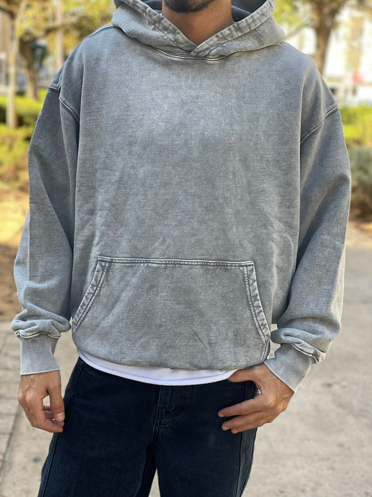 Hoodie -  Greywashed Oversize