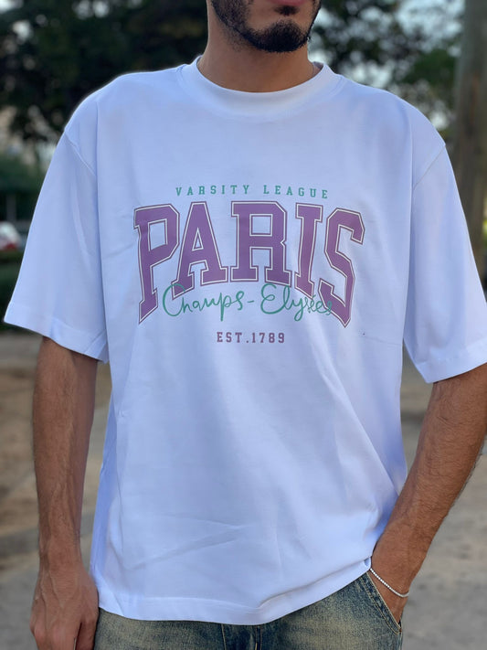 T-shirt Paris oversize