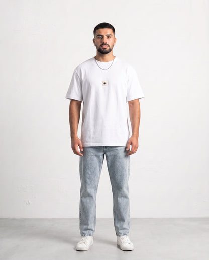 T-shirt- Oversize Patch Logo White