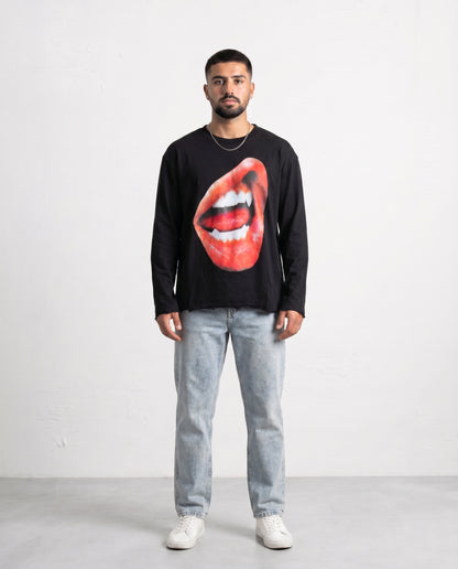 SHIRT - Lips Black