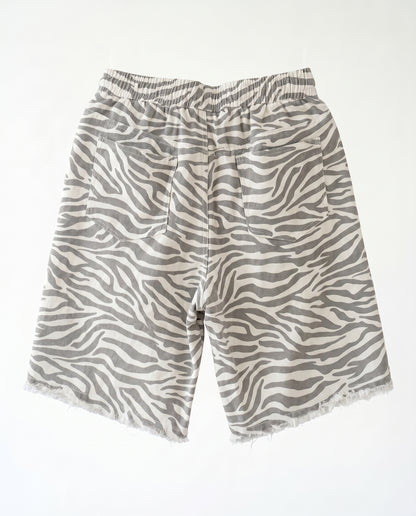 Short - jeans Zebra print