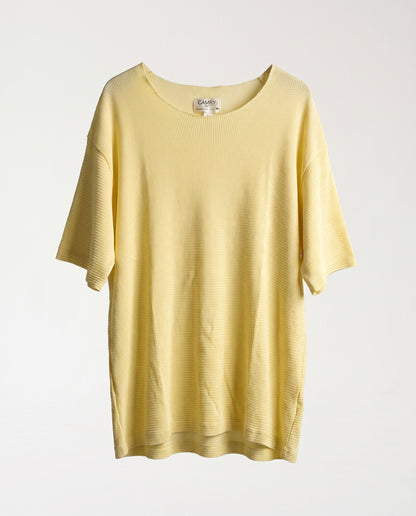 T-shirt Nicole Open Patck Back YELLOW