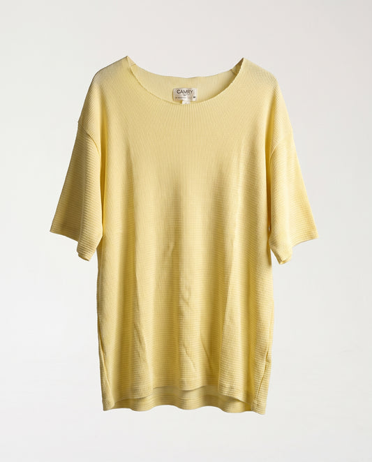 T-shirt Nicole Open Patck Back YELLOW
