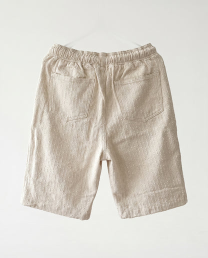 Short - Jeans Plusim Beige lines