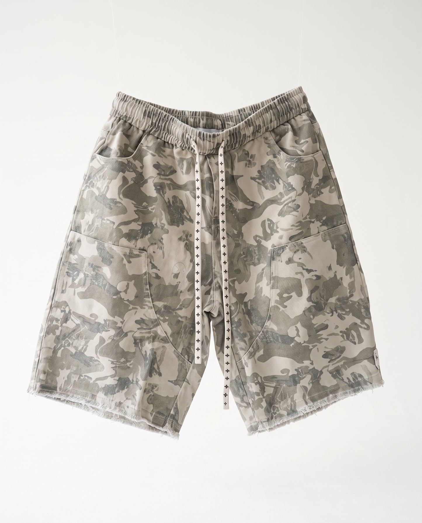 Short - Jeans Army Pockets Light Beige