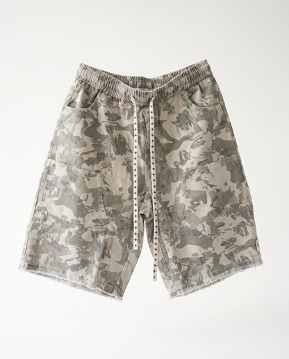Short - Jeans Army Pockets Light Beige