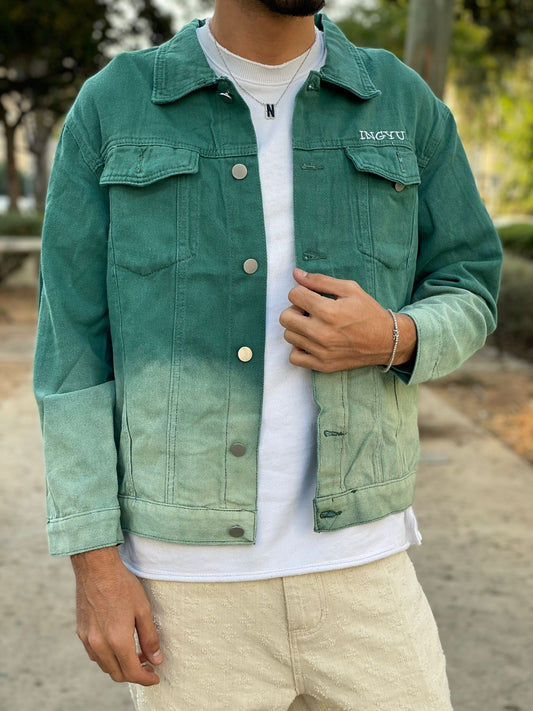 Jacket -  Dip Dye Denim Green