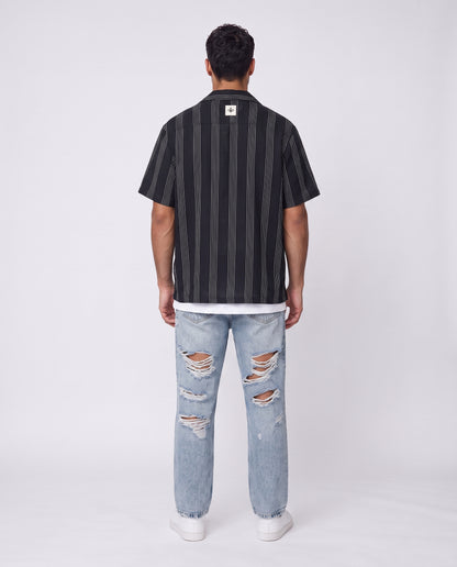 Shirt - Thick stripes Black