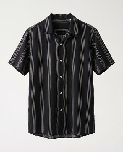 Shirt - Thick stripes Black