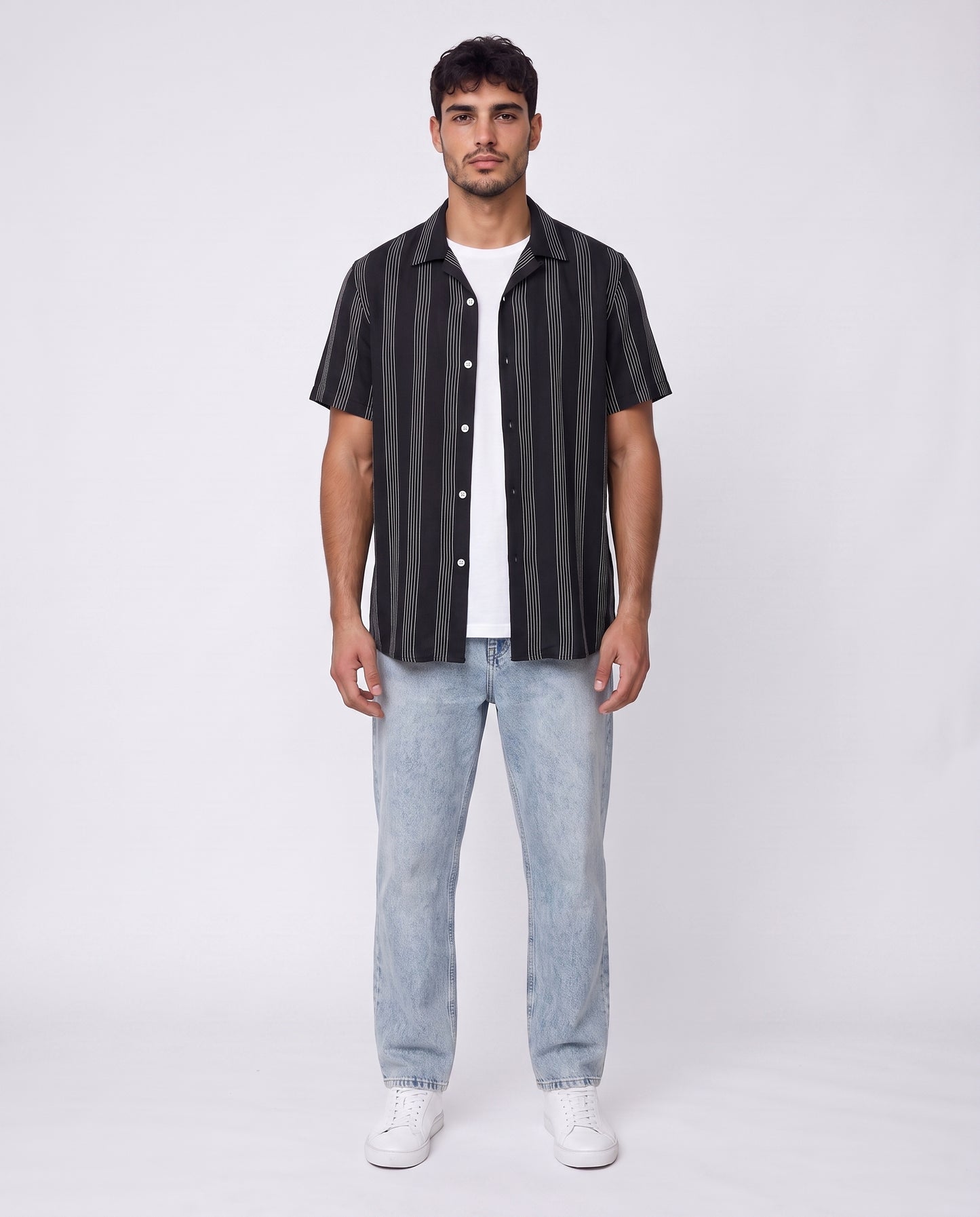 Shirt - Thick stripes Black