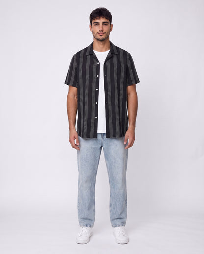 Shirt - Thick stripes Black
