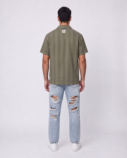 Shirt - Thick stripes Green