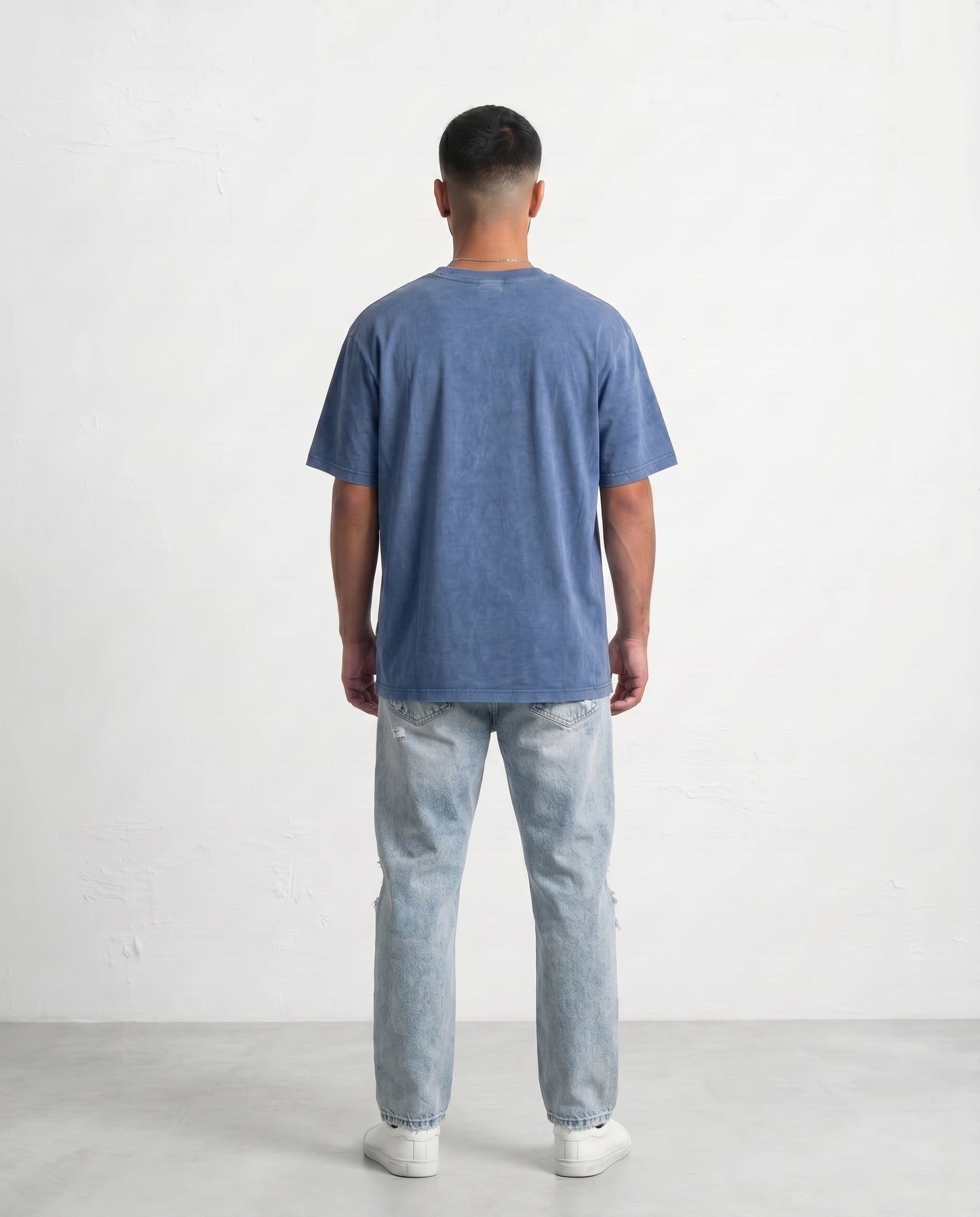 T-shirt-Flower Blue