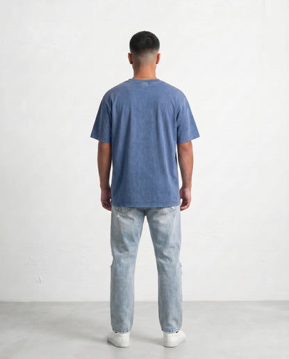 T-shirt-Flower Blue