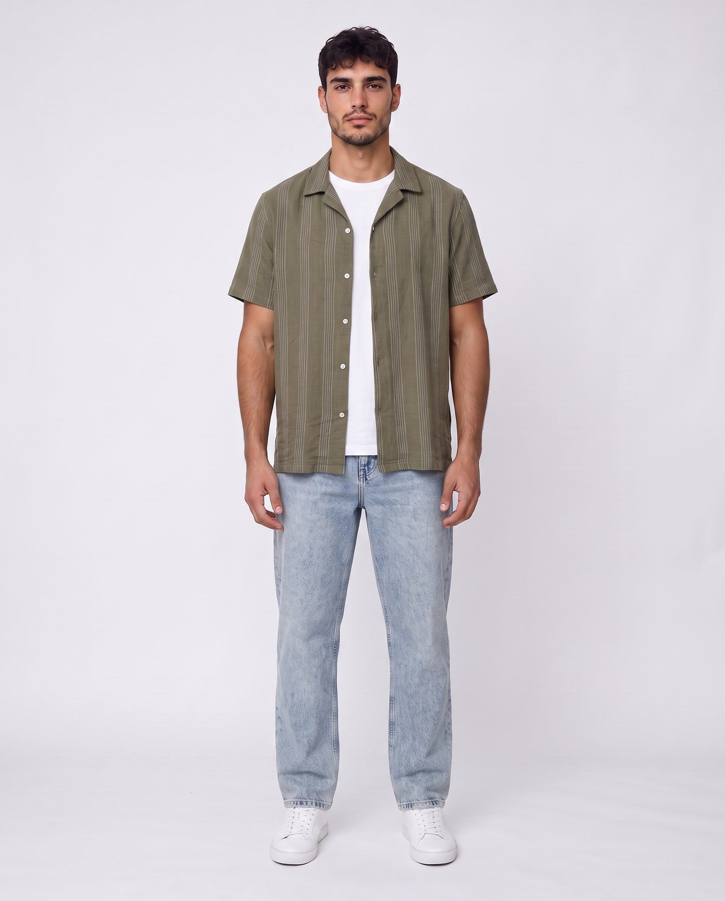 Shirt - Thick stripes Green