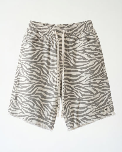 Short - jeans Zebra print