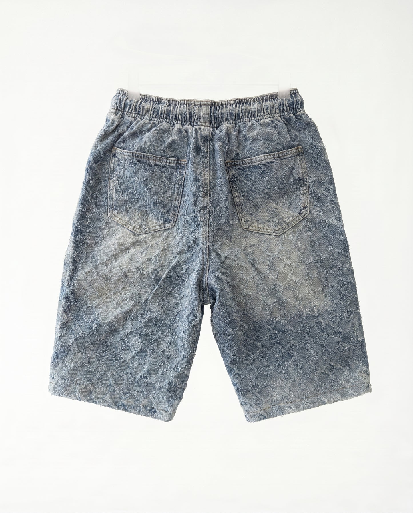 Short - Jeans Plusim Blue flowers