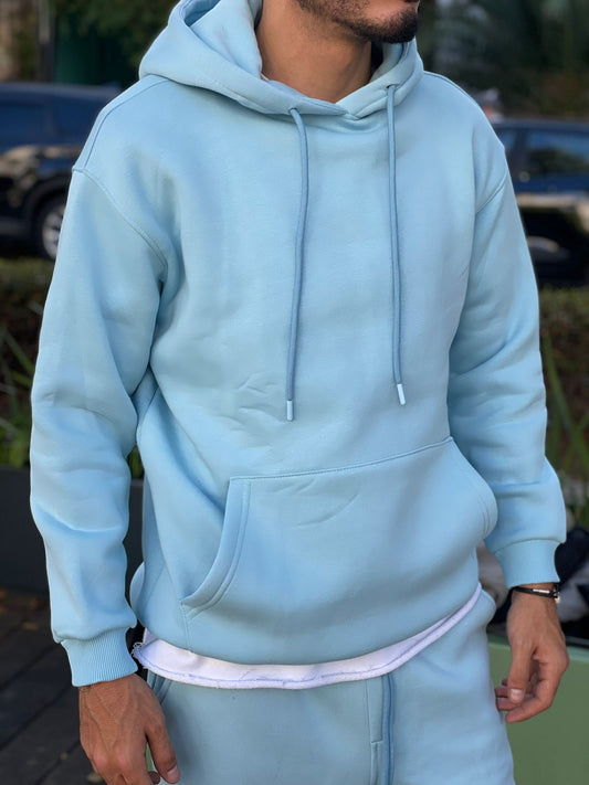 Hoodie - basic azul