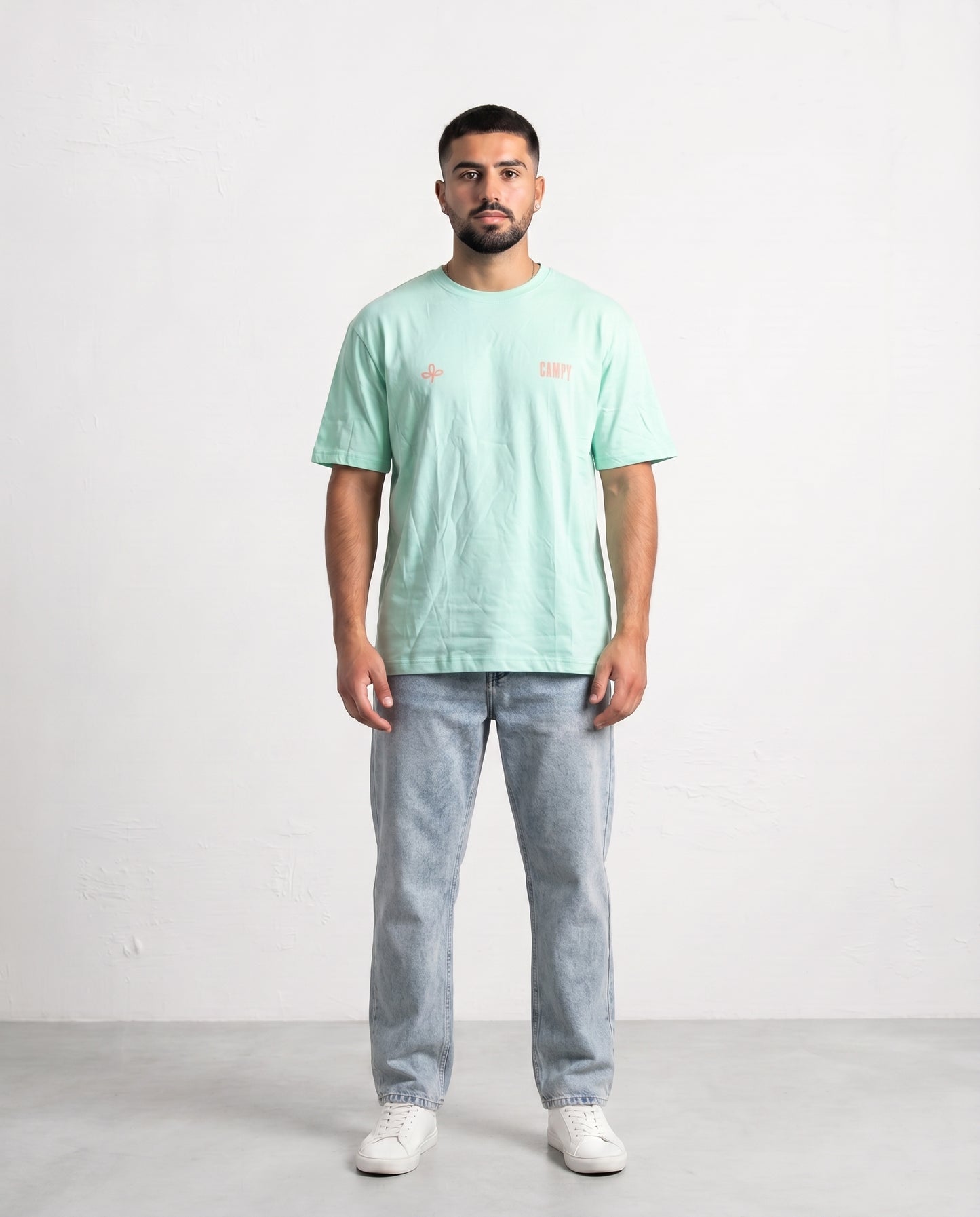 T-shirt-Flower Green