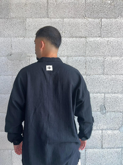 Shirt Band collar – Black