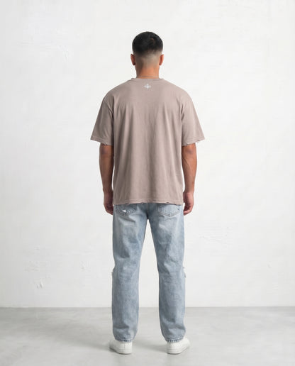 T-shirt Liam's linen rips Mocha