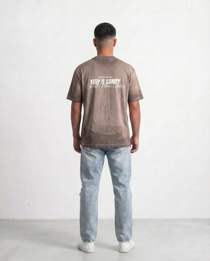 T-shirt- Vibes Brown