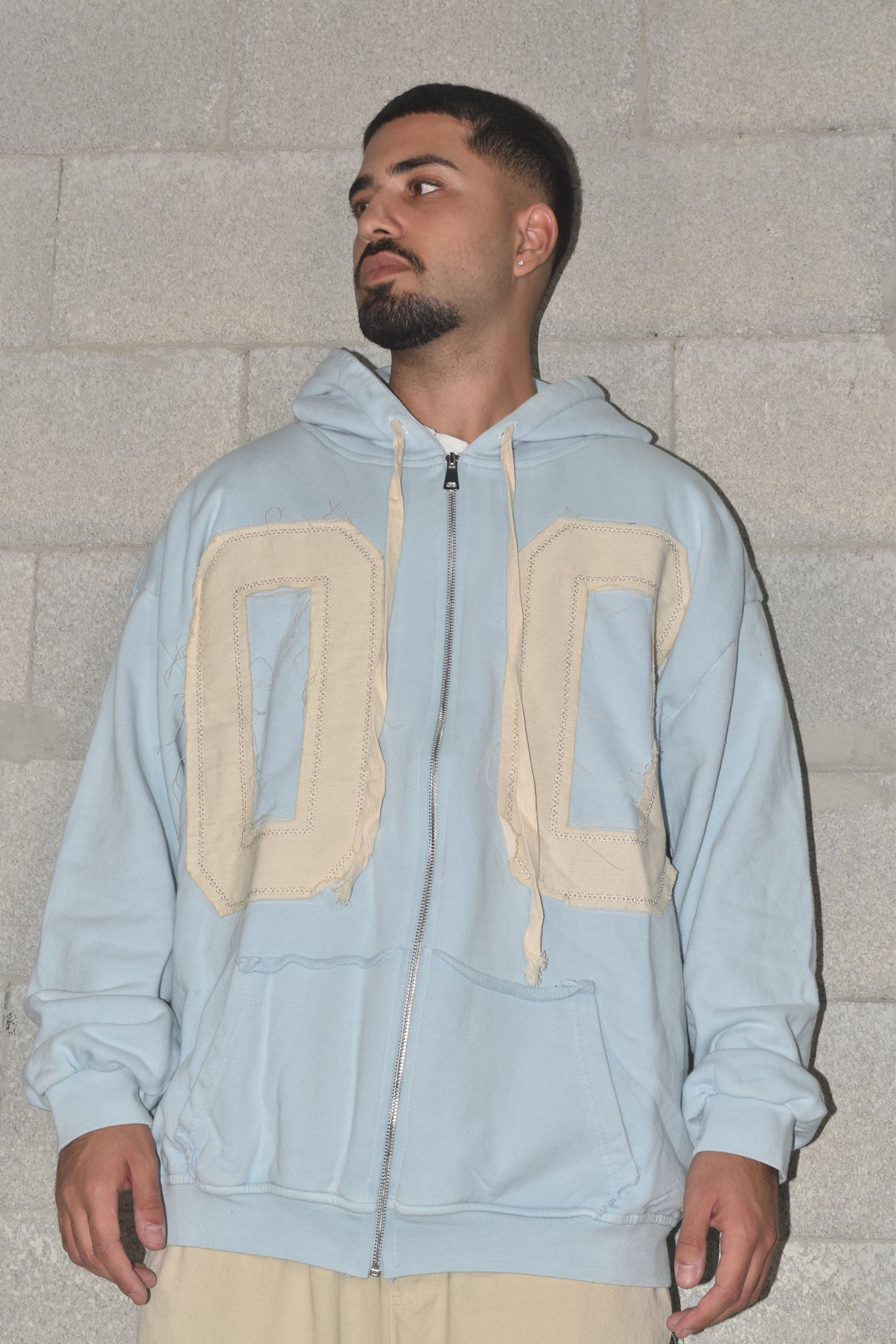 Oversized jacket 00 FRONT LIGHT BLUE