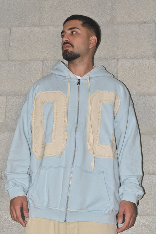 Oversized jacket 00 FRONT LIGHT BLUE
