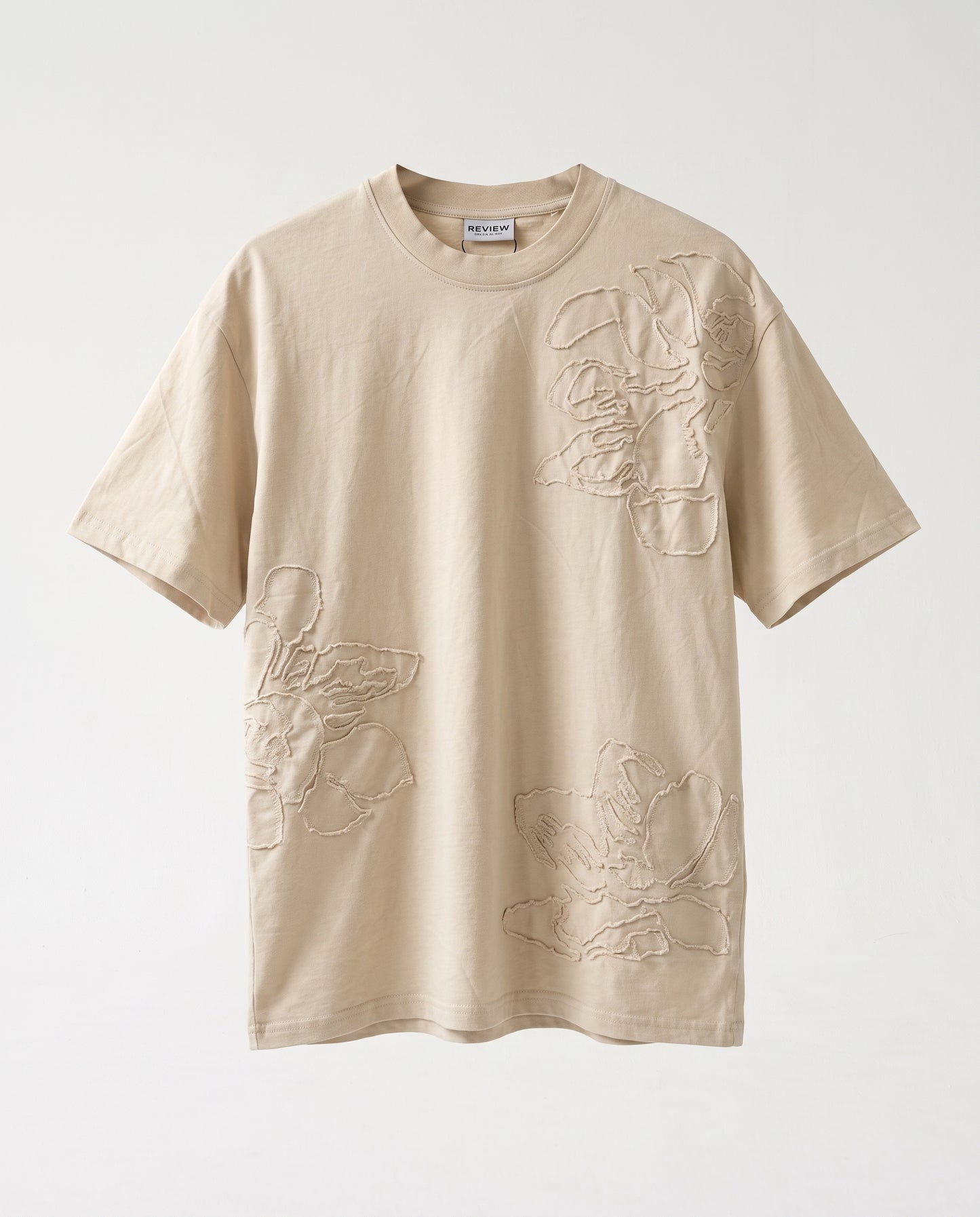 T-shirt - Flower Beige