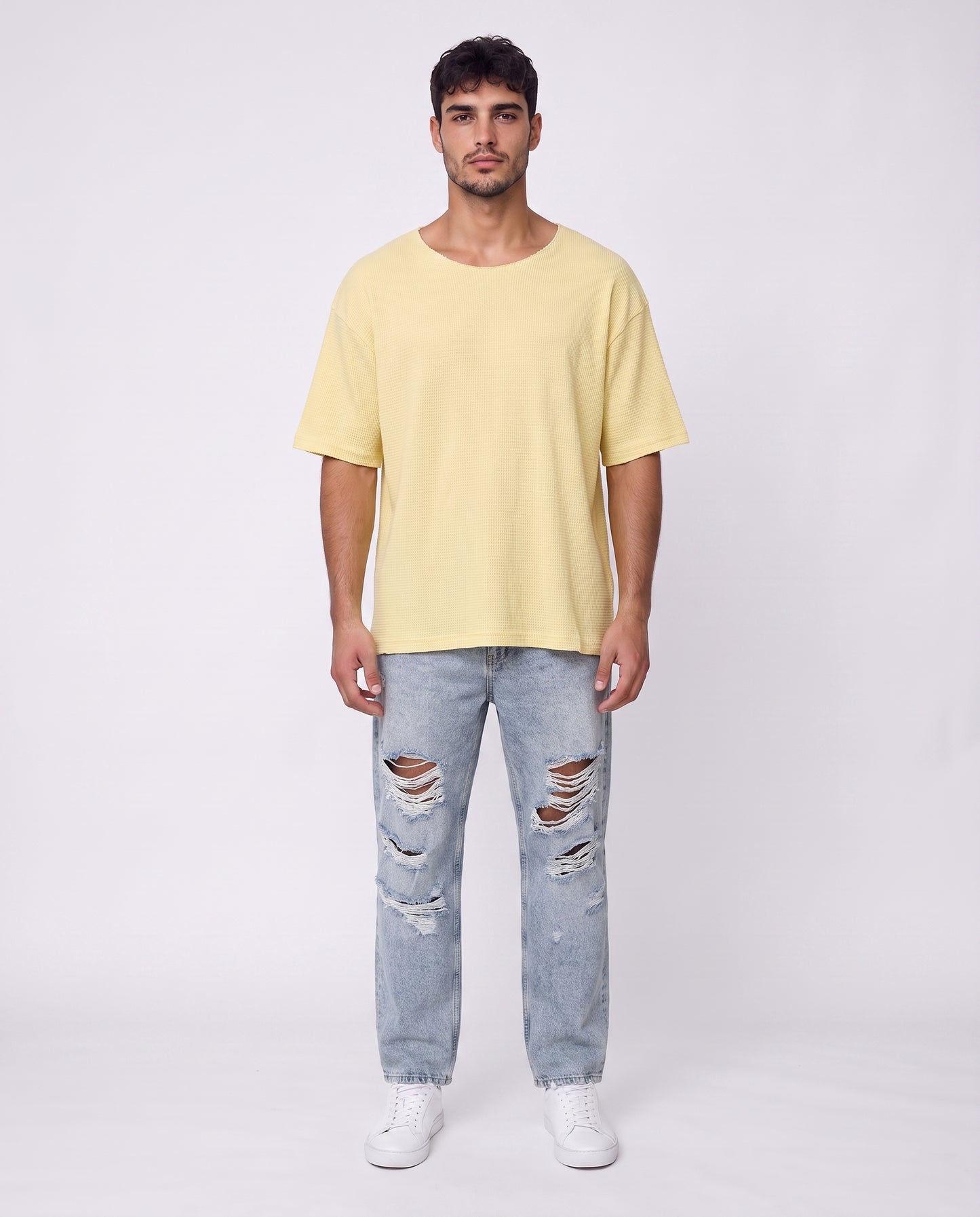 T-shirt Nicole Open Patck Back YELLOW