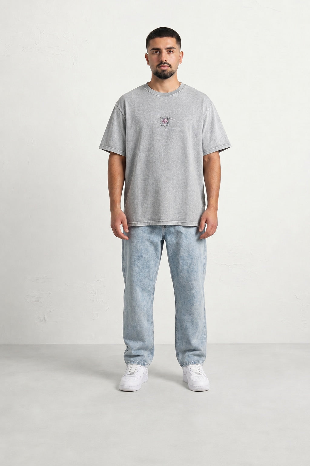 T-shirt - Marble gray