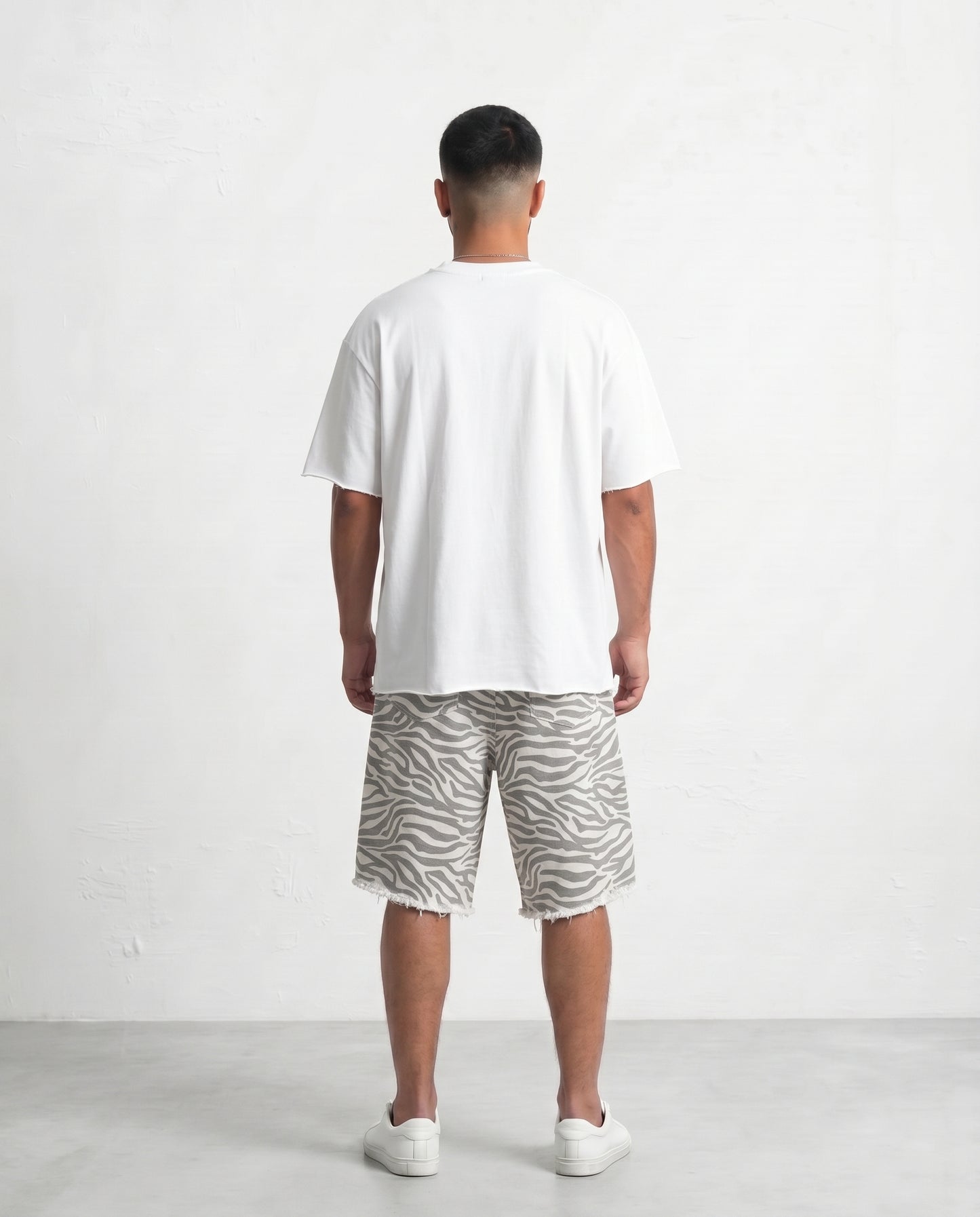 Short - jeans Zebra print
