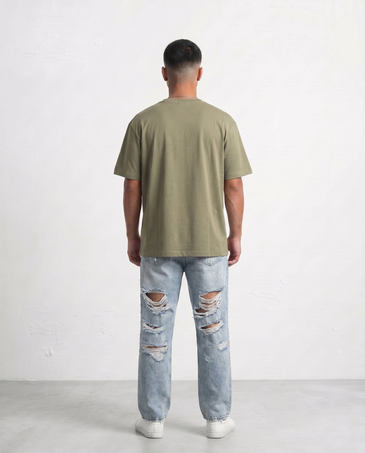 T-shirt Thin collar Green