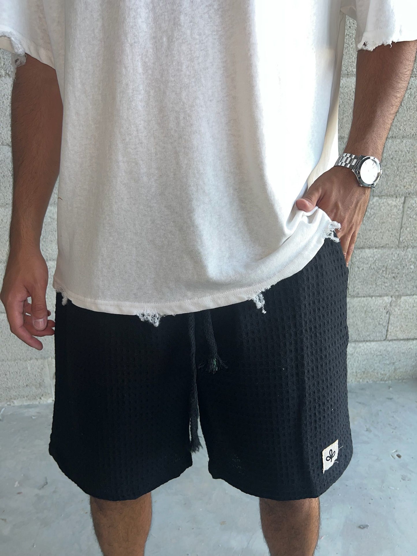 Short - Waffle Short Black