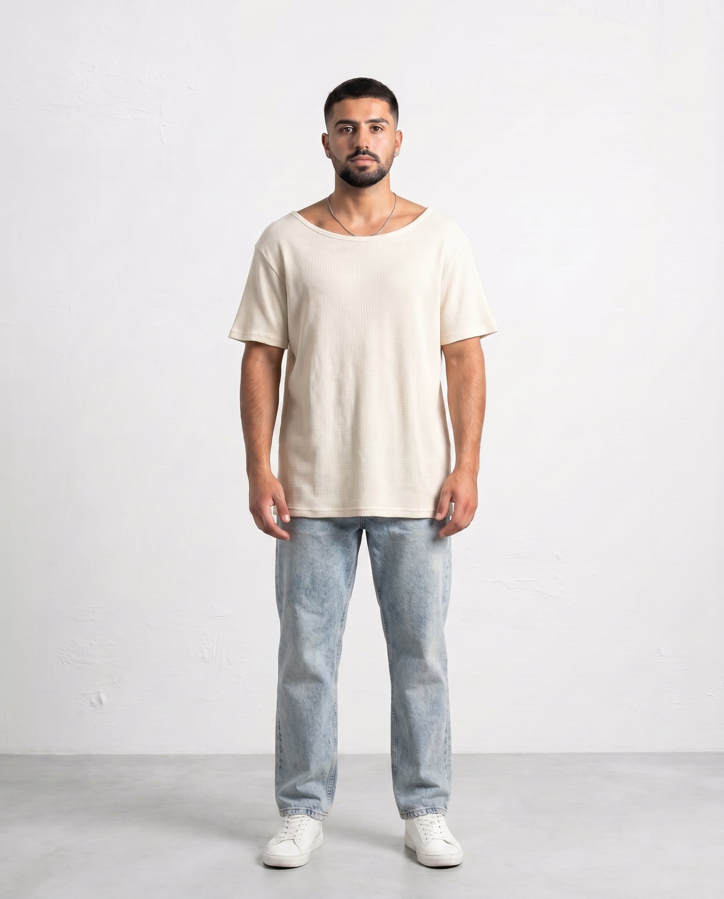 T-shirt MESH RAPHAEL crema