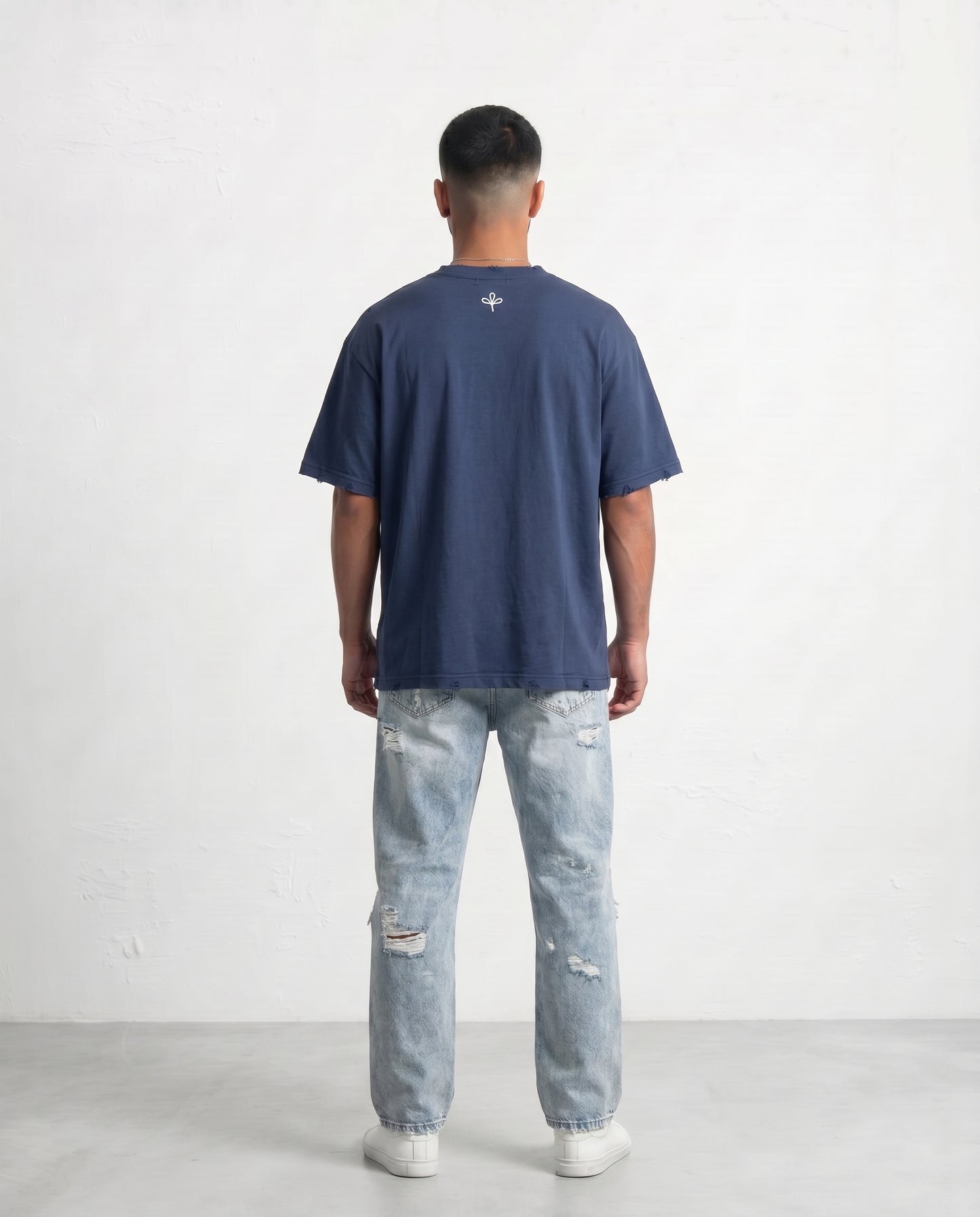 T-shirt Liam's linen rips Blue