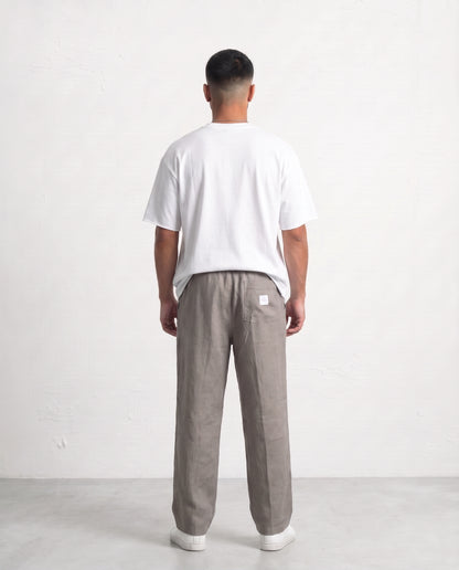 Pants Linen - Eliya Green