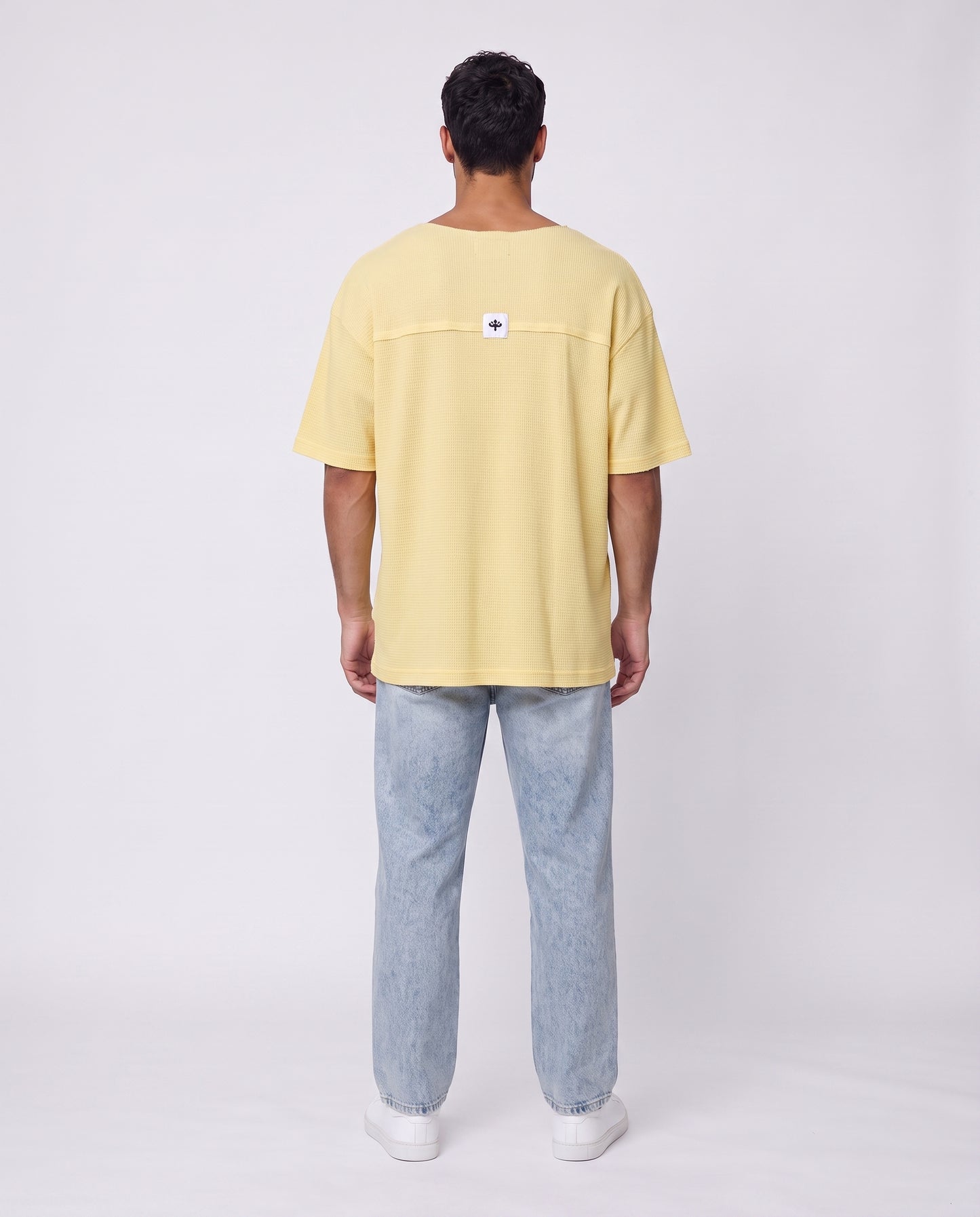 T-shirt Nicole Open Patck Back YELLOW